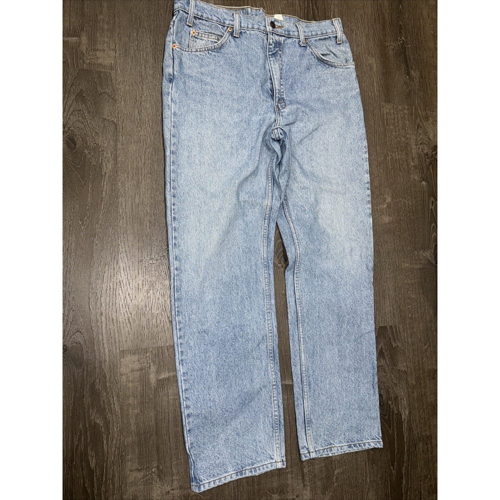 Levi's VTG 90s Orange Tab 505 Jeans Light Wash Regular Straight Size 34x30
